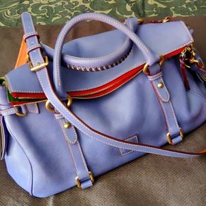 Rare: Dooney and Bourke Florentine Satchel in Lavender